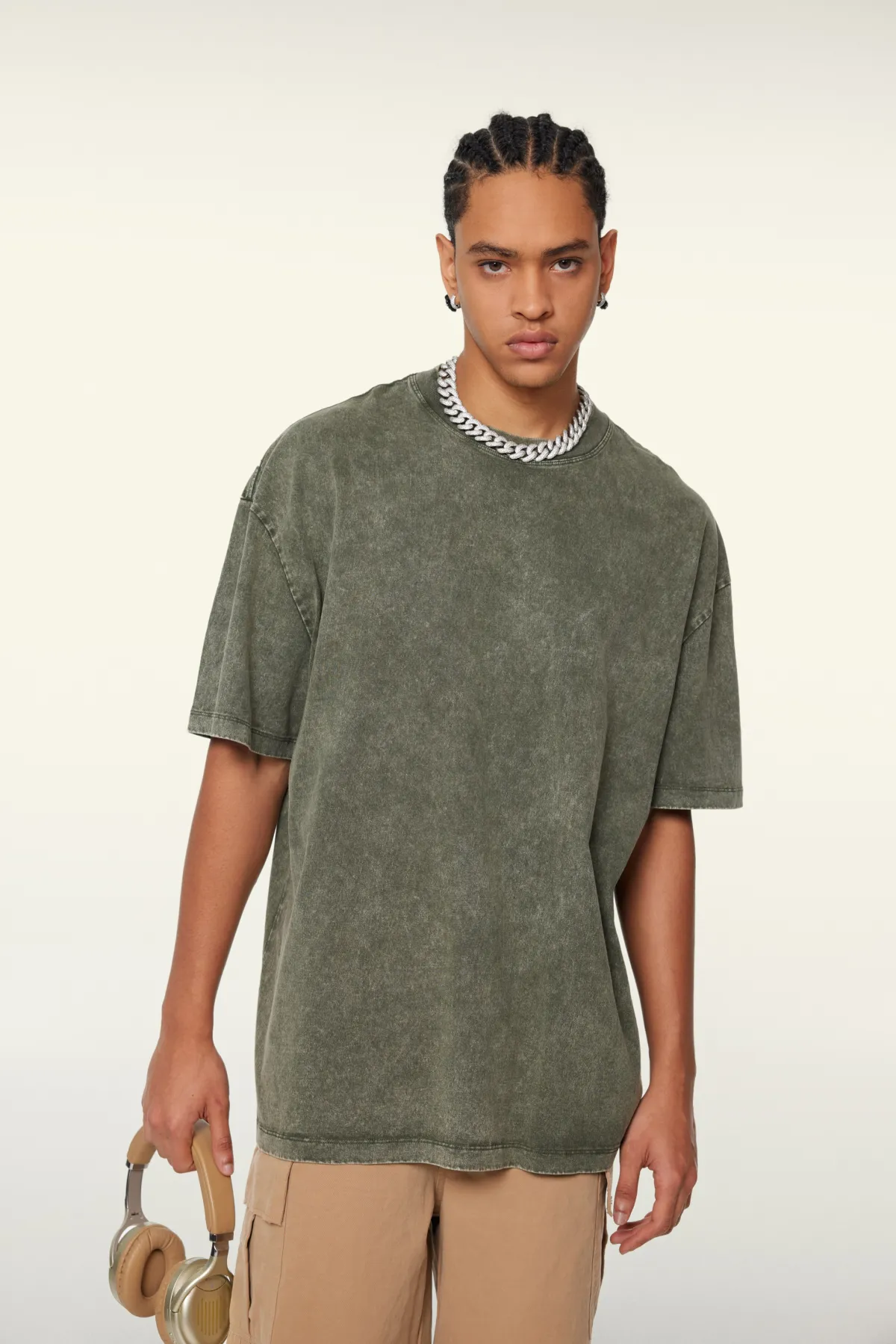 Vintage Soft Cotton Long T-Shirt - Thumbnail Image