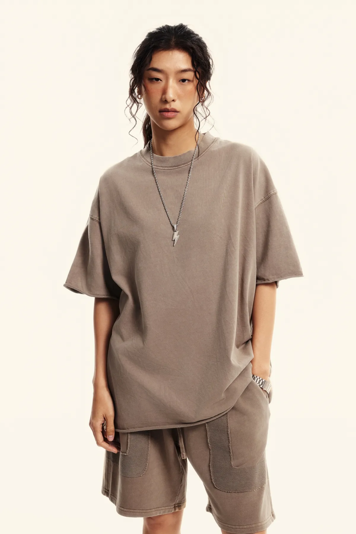 Women’s Distressed 100% Cotton Tee  - Thumbnail Image
