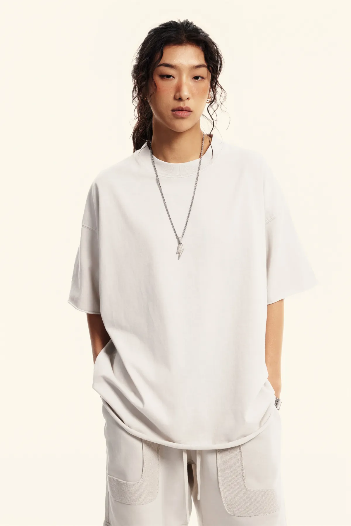 Women’s Distressed 100% Cotton Tee  - Thumbnail Image
