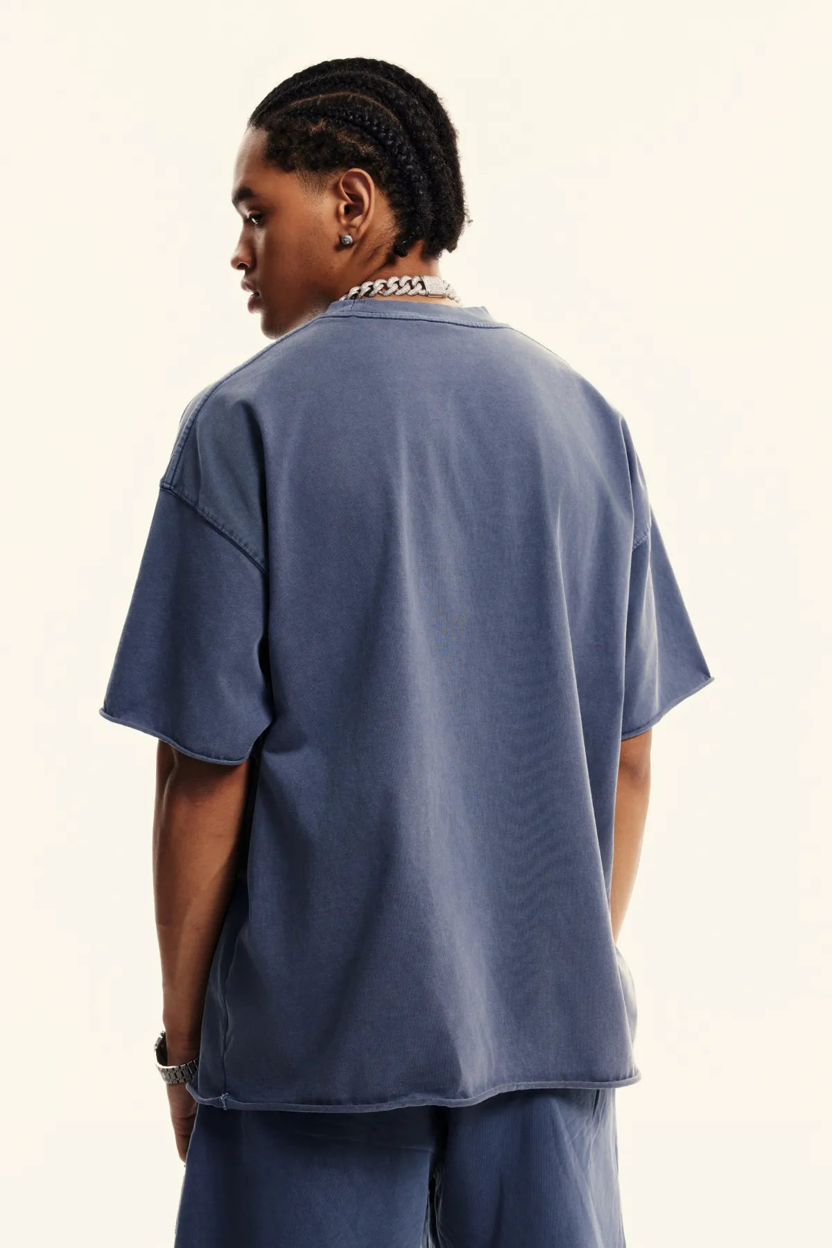 Distressed 100% Cotton Tee  - Thumbnail Image