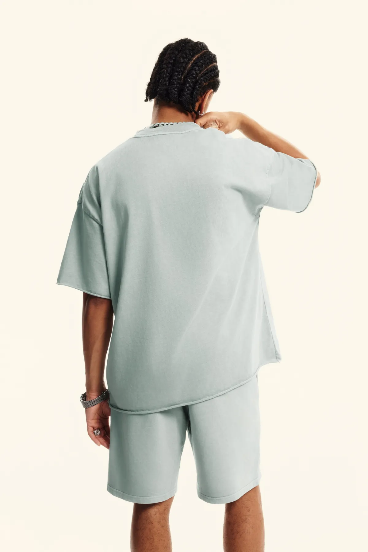 Distressed 100% Cotton Tee  - Thumbnail Image