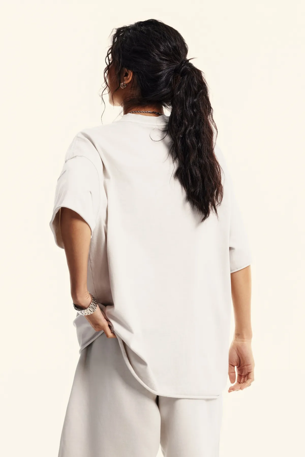 Women’s Distressed 100% Cotton Tee  - Thumbnail Image
