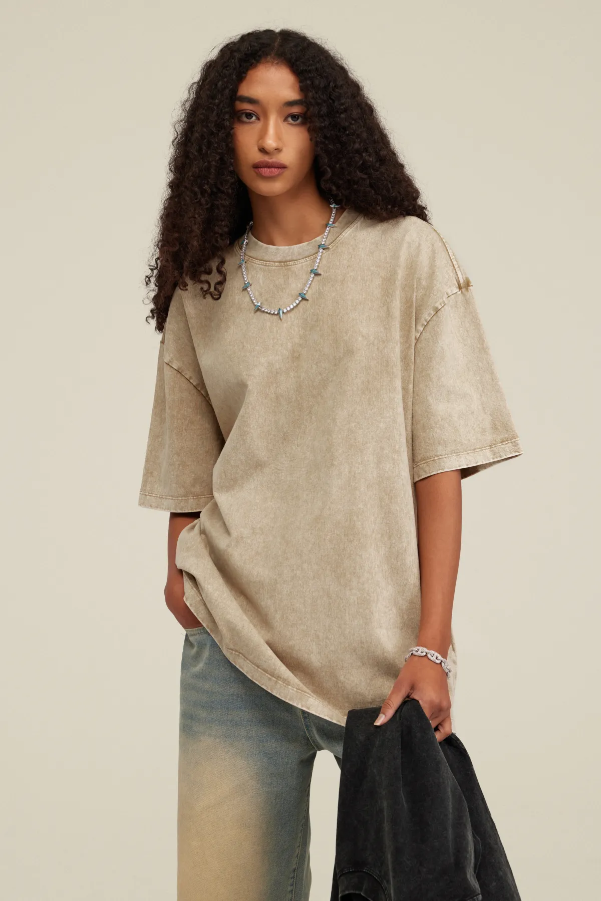Women’s Vintage Soft Cotton Long T-Shirt - Thumbnail Image