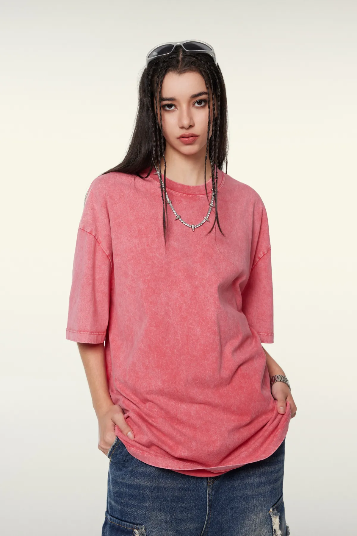 Women’s Vintage Soft Cotton Long T-Shirt - Thumbnail Image