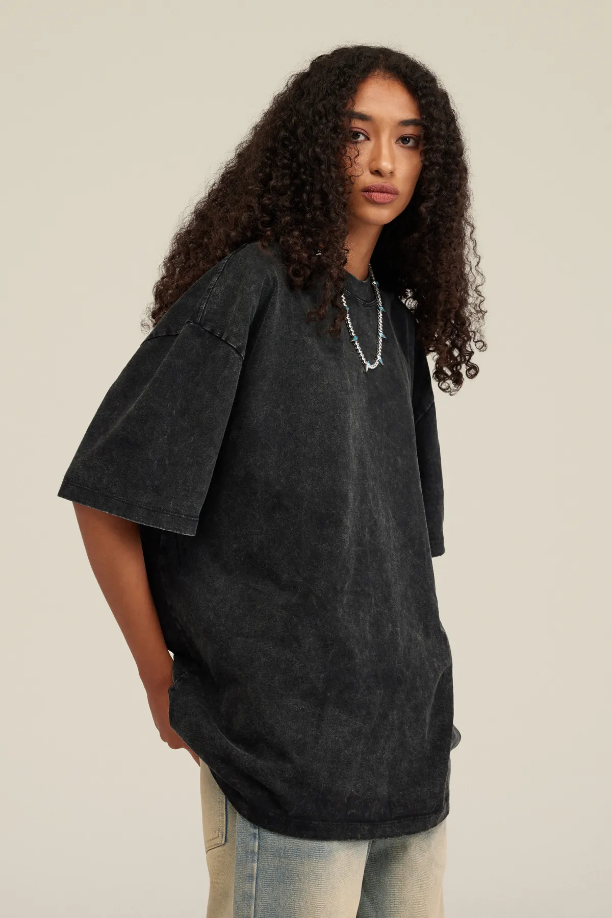 Women’s Vintage Soft Cotton Long T-Shirt - Thumbnail Image
