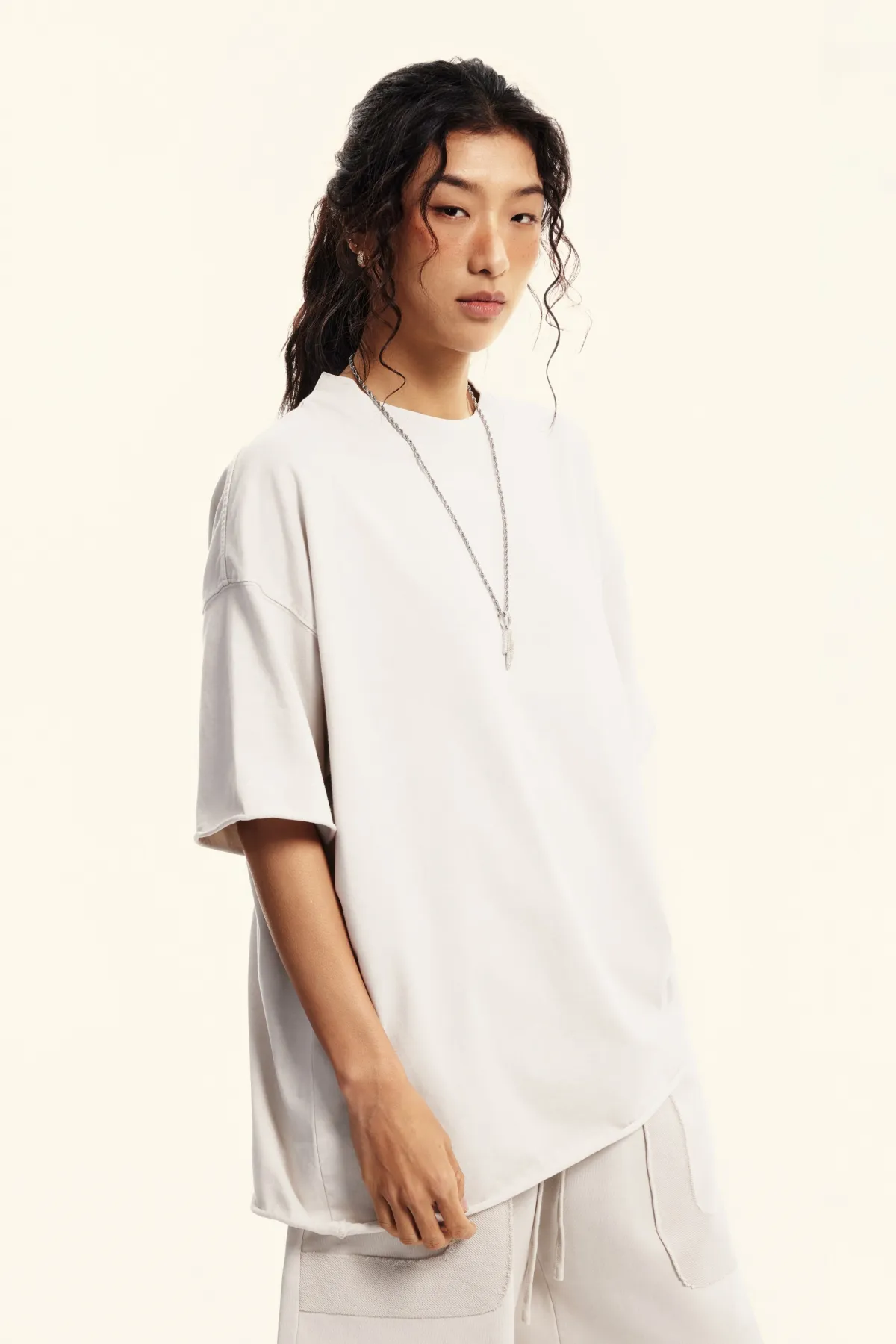 Women’s Distressed 100% Cotton Tee  - Thumbnail Image 