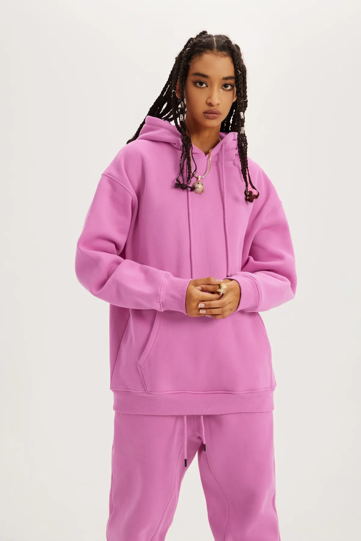 premium colorful fleece hoodie - Thumbnail Image