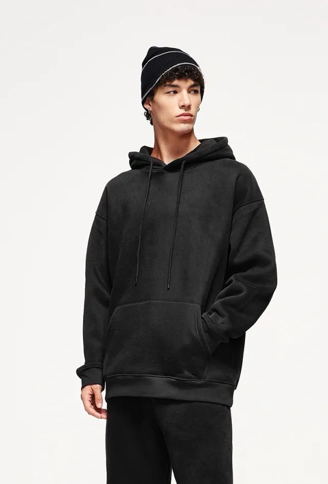 classic fit fleece hoodie - Thumbnail Image