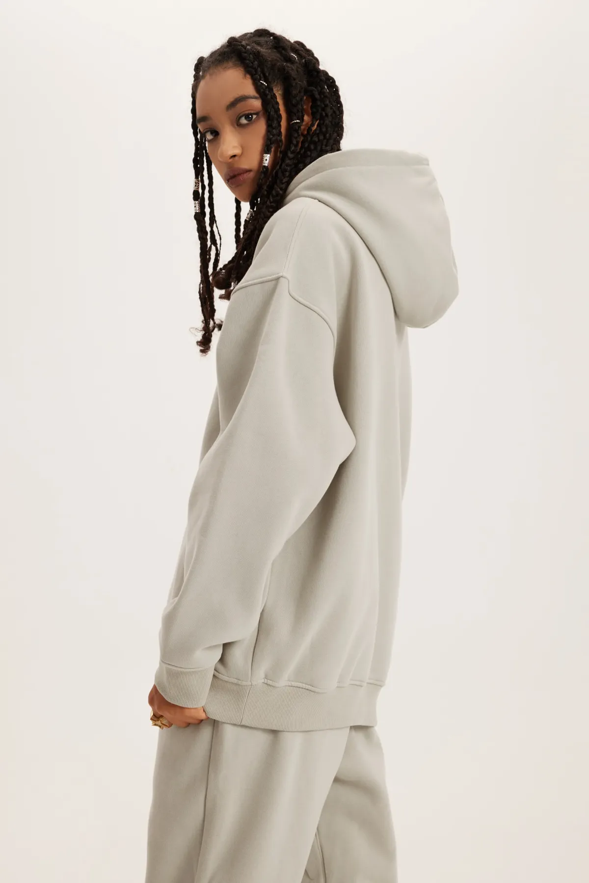 classic fit fleece hoodie - Thumbnail Image