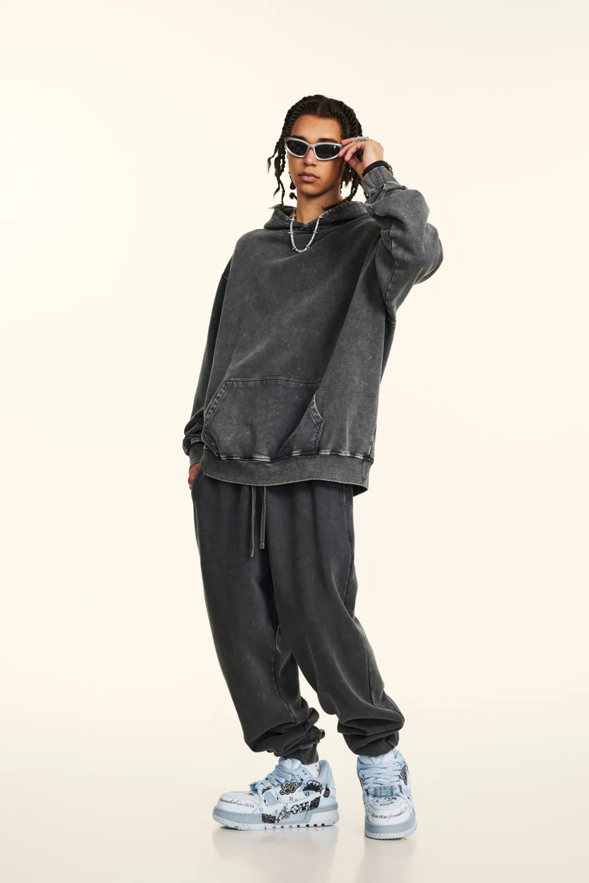 Unisex Trendy Streetwear Hoodie - Thumbnail Image