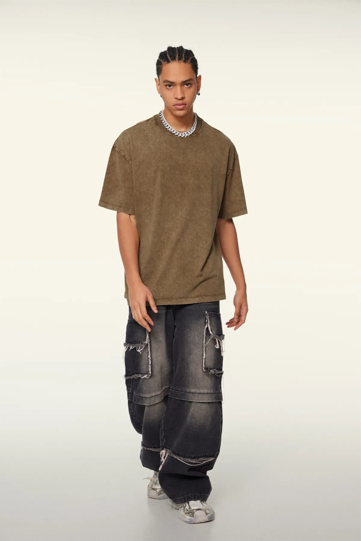 Vintage Soft Cotton Long T-Shirt - Thumbnail Image