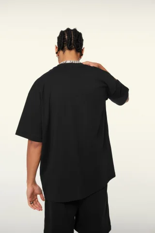 Eco-Chic Comfort Long Crew Neck T-Shirt - Thumbnail Image