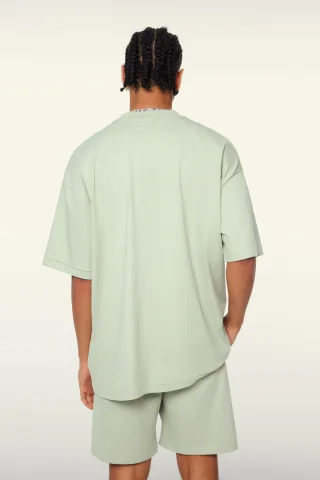 Eco-Chic Comfort Long Crew Neck T-Shirt - Thumbnail Image