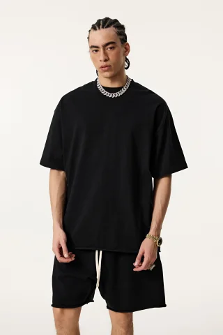  Men’s Double-Yarn Plain Weave Tee