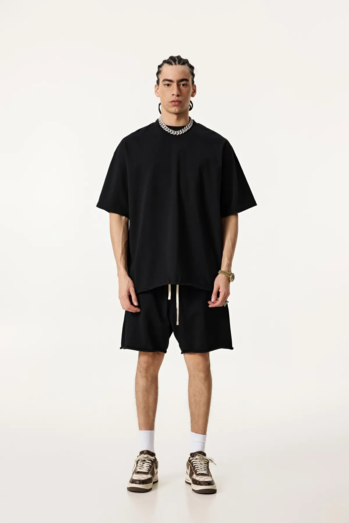  Men’s Double-Yarn Plain Weave Tee