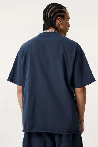  Men’s Double-Yarn Plain Weave Tee