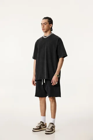  Men’s Double-Yarn Plain Weave Tee