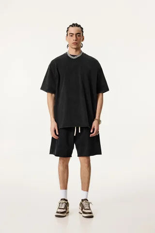  Men’s Double-Yarn Plain Weave Tee