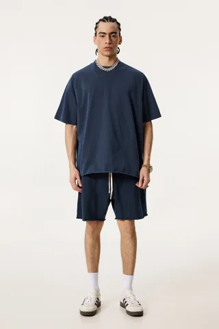 Men’s Double-Yarn Plain Weave Tee