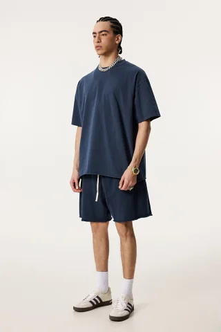 Men’s Double-Yarn Plain Weave Tee